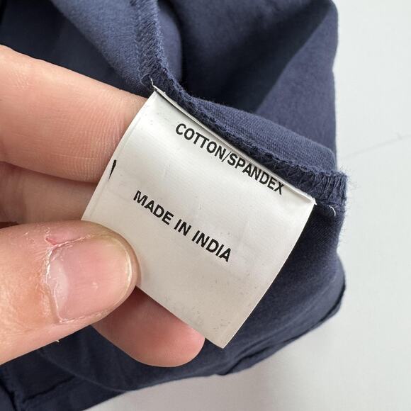 eShakti Dress Womens 2 Midi Short Sleeve Belted Spandex Tie Fit Flare Pockets - Picture 4 of 6